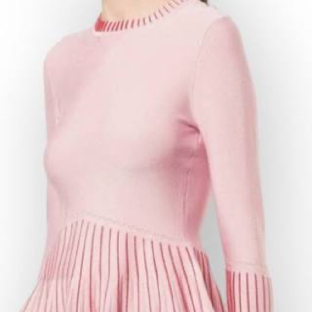 Johnathan Simkah Pink Long Sleeve Ruffle Top - L